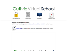 Tablet Screenshot of guthrievirtualschool.net